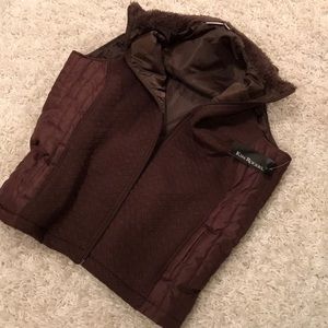 Kim Rogers brown vest sz Medium